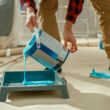 A photo of a paint bucket, indicating the office glow up Dr. Stewart mentions in this article