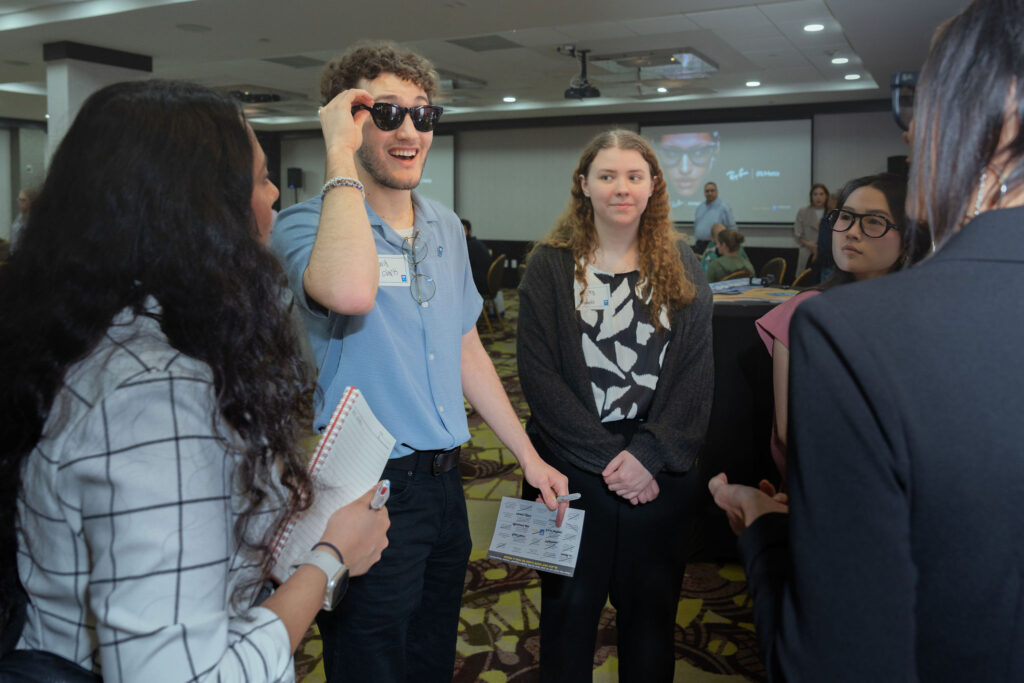 Essilor Experts trying out Nuance Audio glasses