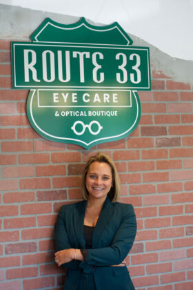 Kelly Cooper, OD, owner and optometrist at Route 33 Eye Care & Optical Boutique