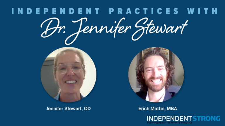 Dr. Jennifer Stewart and Erich Mattei discuss his signature analyze strategize implement process that helped launch Dr. Stewart's cold start practice.