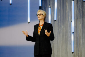 Jane Lynch speaking at EssilorLuxottica - SWITCH Orlando